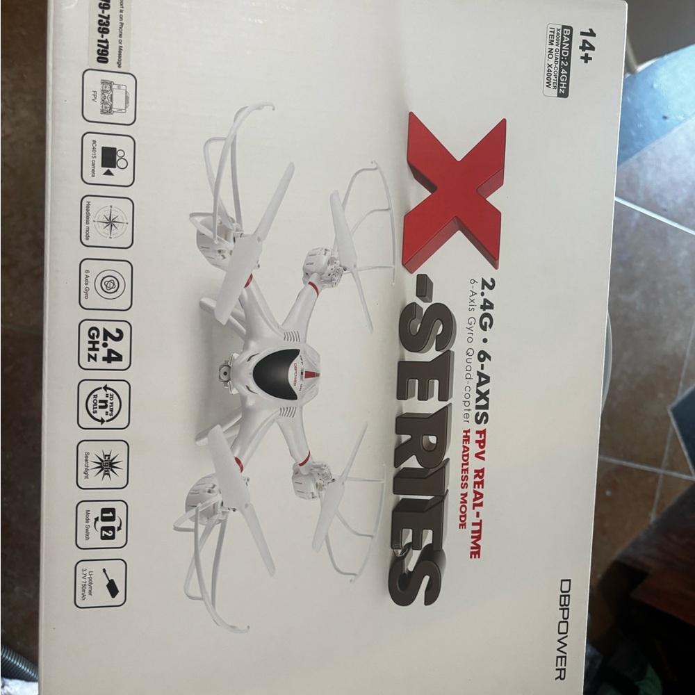 White Drone with Camera